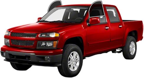 طبقة تظليل نافذة مسبقة القطع من AUTOTEK لسيارة Chevy Colorado Crew 2004-2012 نافذة الصف الأمامي 25% VLT 2Ply مضادة للكسر، كتلة للأشعة فوق البنفسجية، حماية الخصوصية، سهلة التركيب، لا حاجة للتشذيب، تقليل الحرارة والوهج in Kuwait