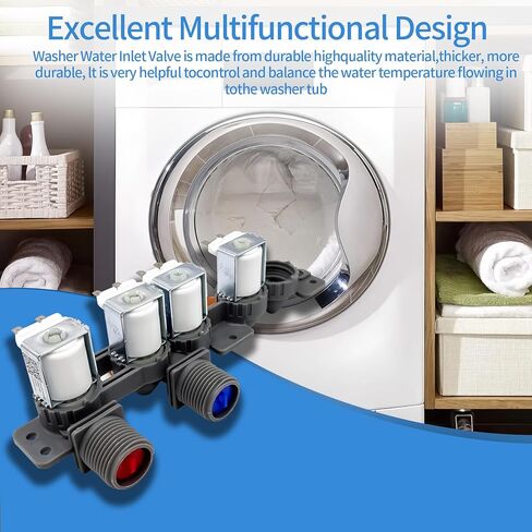 WT7800CW WT7300CW WT7400CW Washer Water Inlet Valve fit for Lg WT7100CW WT7300CV WT7150CW WT7155CW WT7305CV WT7400CV WT7405CW WT7800CV WT7880HWA WT7900HBA WT7060CV WT7150CM in Saudi Arabia