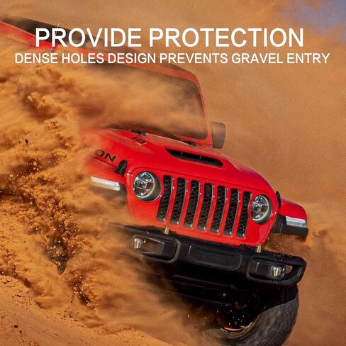 Front Grille Inserts & Headlight Cover Compatible with (2018-2025) Jeep Wrangler JL JLU in Saudi Arabia
