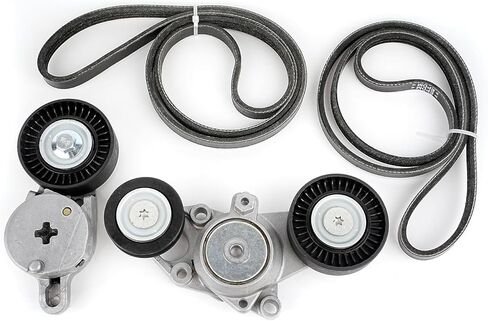 Tykick Serpentine Belt Tensioner Kit for Toyota Camry 2010 2011 2.5L L4 Replaces 1662036030 16601-0V010 4PK1240 3PK1200 16620-36030 39096 49438 166010V010 39095 49437 K040488 90916-A2022 in Saudi Arabia