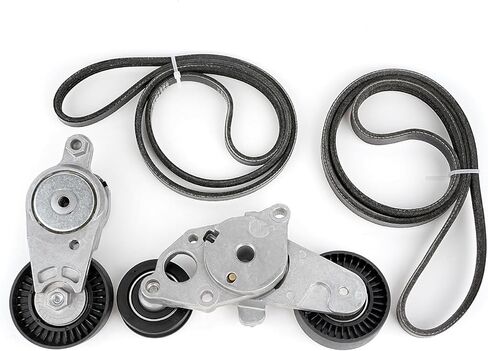 Tykick Serpentine Belt Tensioner Kit for Toyota Camry 2010 2011 2.5L L4 Replaces 1662036030 16601-0V010 4PK1240 3PK1200 16620-36030 39096 49438 166010V010 39095 49437 K040488 90916-A2022 in Saudi Arabia