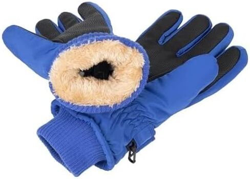 Kids-Waterproof-Winter-Thinsulate-Warm-Gloves - Girls-Boys Fleece Thermal Snowboard-Snow Gloves Mittens for Cold Weather(5-10Years) in Saudi Arabia