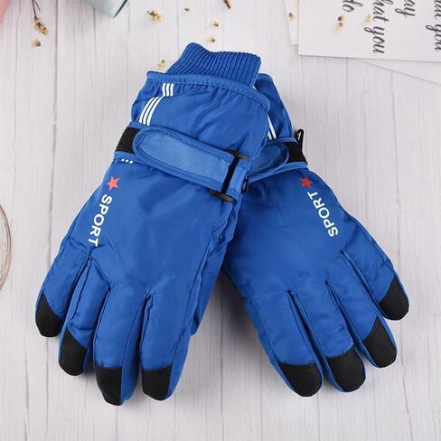 Kids-Waterproof-Winter-Thinsulate-Warm-Gloves - Girls-Boys Fleece Thermal Snowboard-Snow Gloves Mittens for Cold Weather(5-10Years) in Saudi Arabia
