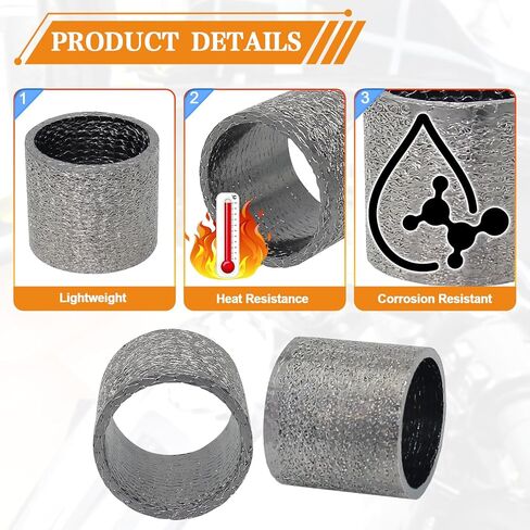 Exhaust Pipe Muffler Gasket Slip On Header Exhausts Gaskets Rings for Harley Sportster XL883 1200, VRSC V-Rod, Softail Fat Boy, Touring Road King Electra Glide Street Glide Road Glide Trike in Saudi Arabia