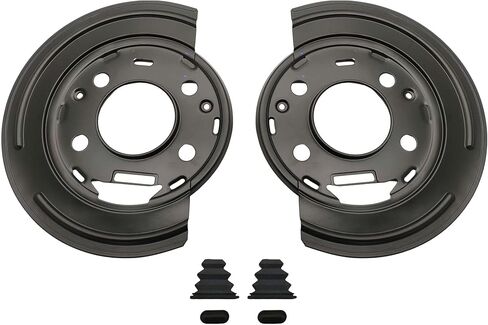 Pair Rear Brake Dust Shield Compatible with Select Cadillac Escalade Chevrolet Avalanche Express Silverado GMC Savana Sierra Replace 924-223, ‎88965717 in Saudi Arabia