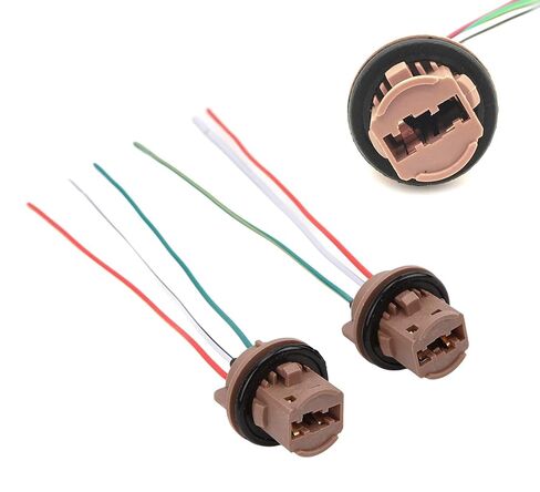 iJDMTOY 7440 7443 Wiring Harness Sockets Compatible with LED Bulbs, Turn Signal Lights, Brake Lights in Kuwait