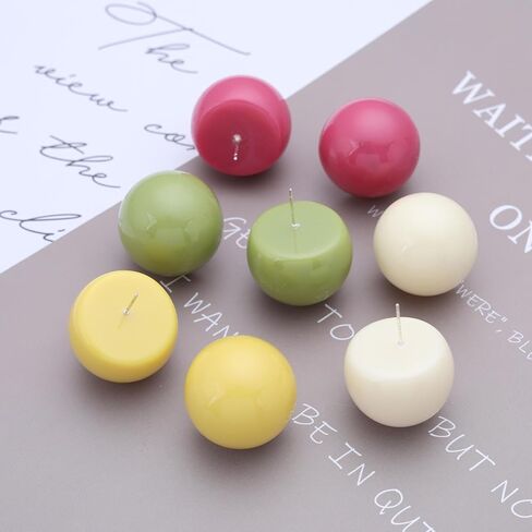 Andelaisi Boho Candy Color Ball Earrings Colorful Ball Stud Earrings Candy Colors Round Bead Earring Vintage Rainbow Balls Button Earring for Women(Pink) in Saudi Arabia