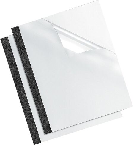 Fellowes 5222701 Thermal Covers, 1/8-Inch, 16-30 Sht Cap, 10/PK, Clear/Black in Saudi Arabia