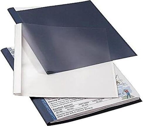 Fellowes 5222701 Thermal Covers, 1/8-Inch, 16-30 Sht Cap, 10/PK, Clear/Black in Saudi Arabia