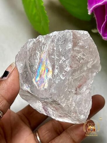 Beautiful Satyaloka Quartz Crystal 263 Gram Record Keeper Synergy 12 Stones Altar Stone Rainbow Quartz Rare-B0D455W3VJ in Saudi Arabia