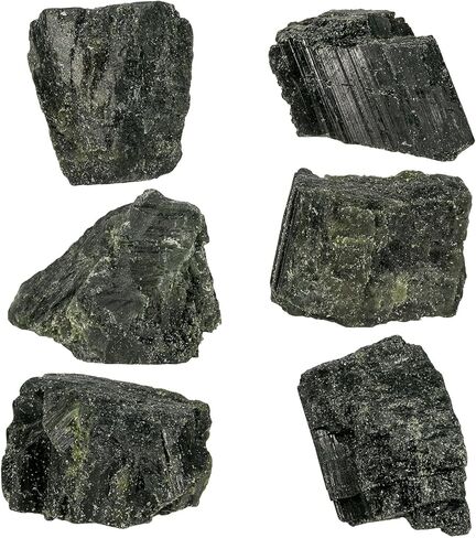 SUNYIK Raw Green Tourmaline Stone for Tumbling and DIY, Rough Rock Stone Mineral Specimen Home Office Decor for Meditation Anxiety, 10-50g(0.02-0.11lb) in Saudi Arabia