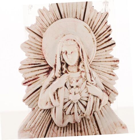DOITOOL 2pcs Resin Holy Water Font Wall Hanging Decor Functional Religious Ornament for Home Entrance Family in Saudi Arabia