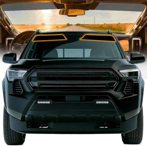 AUTOTEK Precut Front Windshield Sun Strip Tint for Toyota Tacoma Crew Cab 2024-2025, Quick DIY Tint Film for Pickup Truck Windows, Anti-Glare UV Block Sunshade Protector for Long Drives, in Saudi Arabia