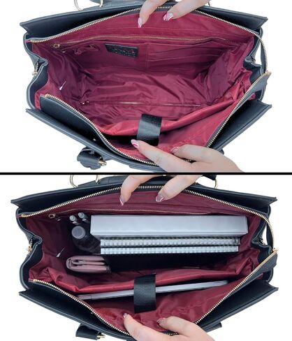 JKM & Company Executive Black Computer iPad, Laptop Tablet Rolling Tote Bag Briefcase Carryall Bag in Kuwait