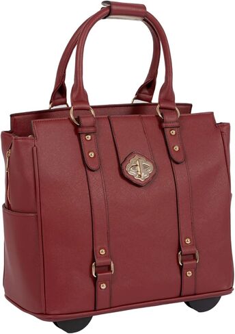 JKM & Company Executive Black Computer iPad, Laptop Tablet Rolling Tote Bag Briefcase Carryall Bag in Kuwait