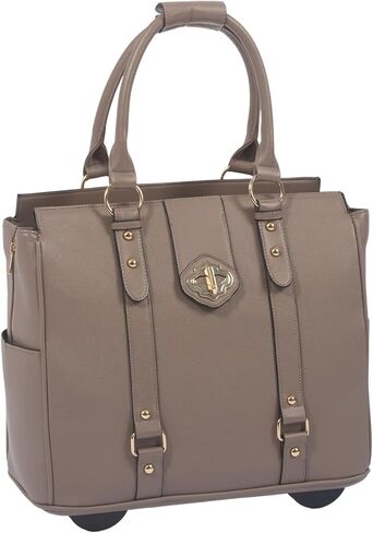 JKM & Company Executive Black Computer iPad, Laptop Tablet Rolling Tote Bag Briefcase Carryall Bag in Kuwait