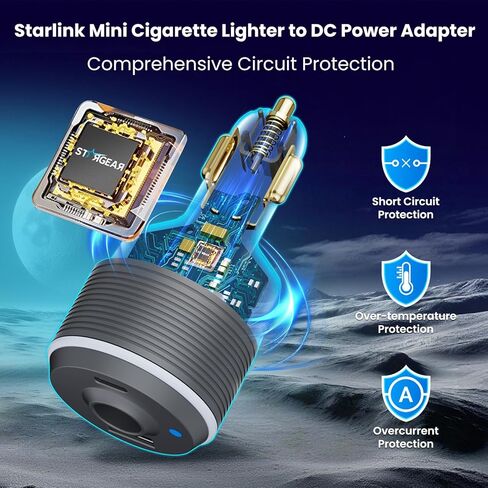 محول سيارة Starlink Mini، شاحن سيارة 3 في 1 لـ Starlink Mini، محول تصعيد 12 فولت إلى 24 فولت تيار مستمر مع منافذ USB مزدوجة، محول ولاعة سجائر لإمدادات الطاقة Starlink Mini، مثالي للمركبات الترفيهية والقوارب والمقطورة in Saudi Arabia