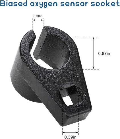Offset Oxygen Sensor Socket, 3/8-Inch Drive by 7/8-Inch (22mm) Oxygen Sensor Wrench Offset Puller, O2 Sensors Adapter Wire Gate Accesses from Side Preventing Damage to Wires in Saudi Arabia