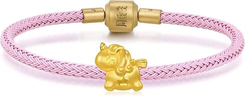 CHOW SANG SANG 999 Gold Charme Unicorn Charm Bracelet for Women & Men 17cm 96245C in Saudi Arabia