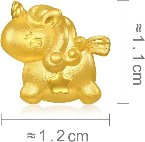CHOW SANG SANG 999 Gold Charme Unicorn Charm Bracelet for Women & Men 17cm 96245C in Saudi Arabia