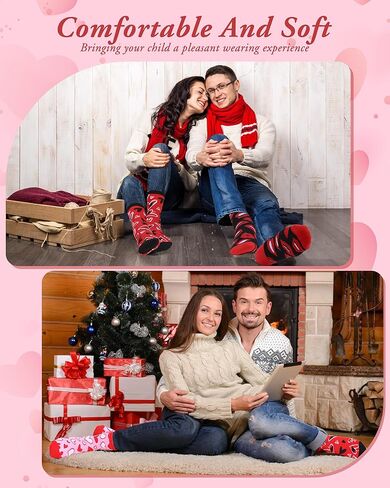 Shinymoon 48 Valentine's Day Socks for Women Holiday Pink Heart Novelty Crew Socks for Woman Valentine Birthday Office Gifts in Saudi Arabia