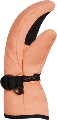 Roxy Girl's Jetty Snowboard/Ski Mittens - DryFlight, PFC-Free, WarmFlight Insulation, Touch Screen, Adjustable, Peach Pink, Small in Saudi Arabia