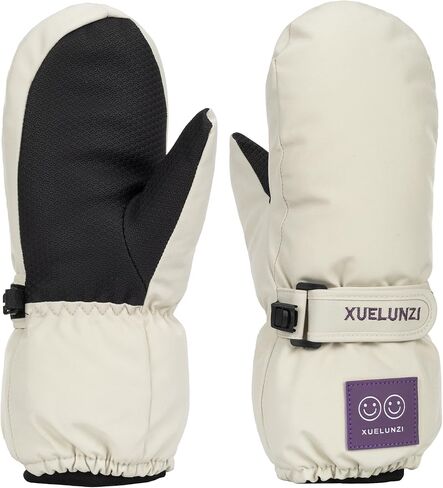 Kids Winter-Mittens Boys Girls Warm Snow Gloves Cold Weather Windproof Ski Mittens for Outdoor(for 6-12 Yrs) in Saudi Arabia