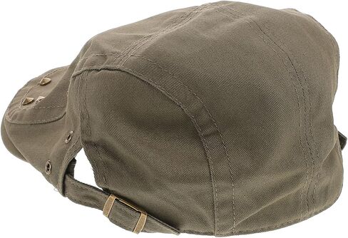 Newsboy Cap Women Retro Studded Beret Hat Breathable Lightweight Seasonal Olive Casual Flat Hat for Outdoor Wear in Saudi Arabia