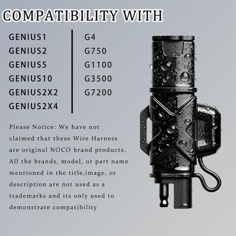 عبوتان مناسبتان لمحول NOCO GC009 X-Connect SAE، سلك نحاسي نقي 14AWG مع مصهر 20 أمبير وقابس مقاوم للماء، لشواحن البطاريات على الدراجات النارية والسيارات والمركبات ATV وUTVs in Kuwait