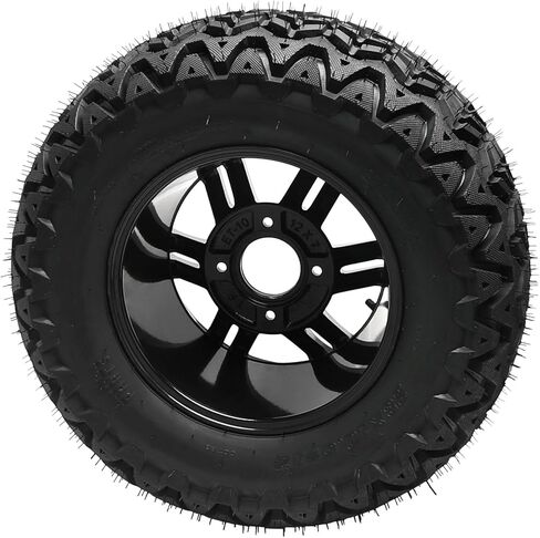 23x10.5-12 Go Kart Tire and Wheel 4 Bolts Patterm + Rear Wheel Hubs 6Ply for ATV UTV Drift Trike Quad Buggy Snowmobile Snow Blower (Gold) in Kuwait