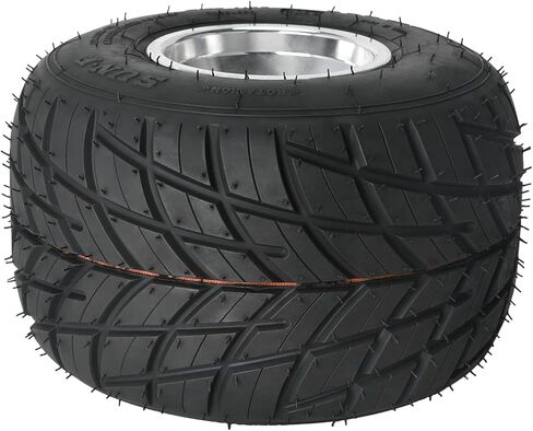 مجموعة إطارات وعجلات Go Kart 11x7.10-5 11x7.10x5، 3 مسامير مقاس 5 بوصات إطار مطر بدون أنابيب لمركبات ATV UTV Go Kart Drift Trike Buggy Quad Bike 4 Wheelers Tricycle (قطعتان) in Kuwait