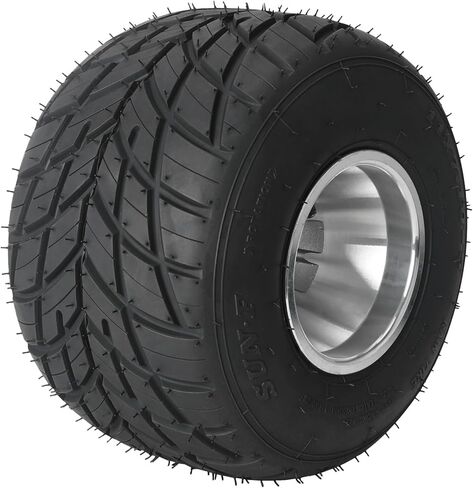 4 Sets 5" Go-Kart Tire & Wheel Set - 10x4.50-5 Front & 11x7.10-5 Rear Rain Tires on 3-Lug Rims with Hubs & Steering Knuckles for Racing, Drift Trike, Mini Bike, ATV in Saudi Arabia