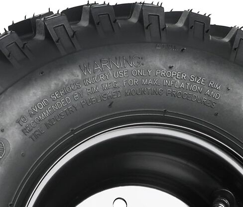 13x4.10-6 ATV Go Kart Tire and Wheel Assembly Set, 4PR Tubeless Tires with 6" Rims & 3-Stud Wheel Hubs for Go Kart ATV UTV Drift Trike Golf Cart Quad Buggy (15mm Bearing Front Wheel Hubs) in Saudi Arabia
