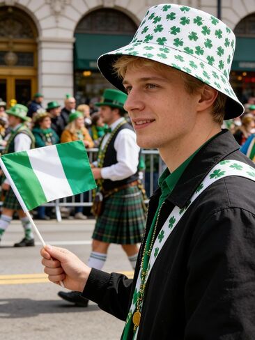 St. Patricks Day Bucket Hat for Men Women Clover Sun Beach Hat for Outdoor Activities Travel Hiking in Saudi Arabia
