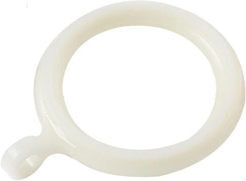 Curtain Rings 20 PCS Plastic Curtain Hook Accessories Curtain Rod Silencer Sliding Ring Curtain Ring for Bathroom/Living Room (White/Gold)(Gold) in Saudi Arabia