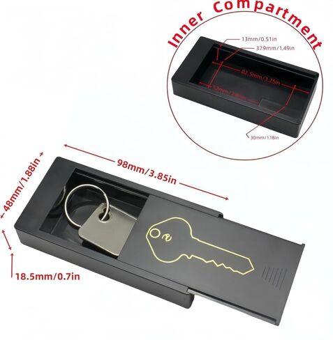 Hide A Key Outside Magnetic Key Box - Emergency Key Safe, Car & Home Use, Hide a Key - Key Hider (XL) in Saudi Arabia