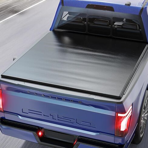 TUFFIOM Soft Roll-Up Truck Bed Tonneau Cover Compatible for Chevy Silverado&GMC Sierra 1500 (2019-2025) 5.8ft (69.3") Pickup Bed Covers on Top w/LED Light & Sealing Weather Stripping in Saudi Arabia
