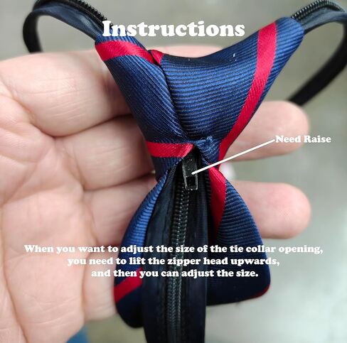 Navy Blue and Red Stripe Tie Neckties for Halloween Cosplay Costume Pretend Party and Dress Up in Saudi Arabia