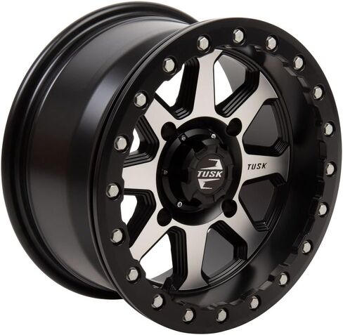 TUSK (4 Pack) 4/156 Uinta Beadlock Wheel 15x7 4.0 + 3.0 Machined/Black for Polaris RZR Pro XP 4 Ultimate 2020-2025 in Kuwait