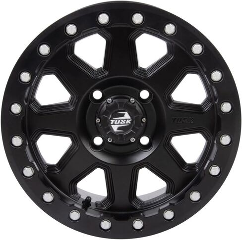عجلة TuSK 4/156 Uinta Beadlock مقاس 15x7 6.0 + 1.0 سوداء غير لامعة متوافقة مع Polaris RZR XP Turbo EPS 2016-2021 in Kuwait