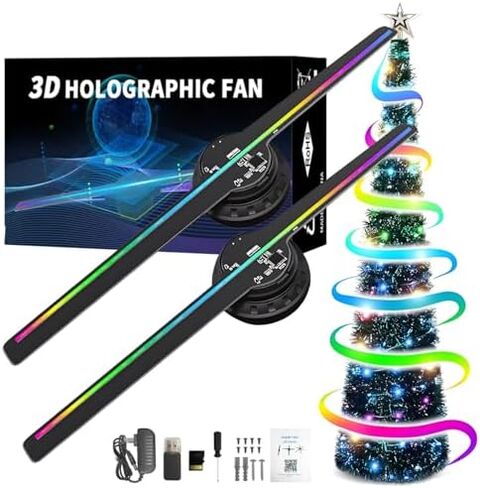 Led Holographic Fan,3d Hologram Led Fan Projector,3d Fan Hologram Display Wall-mounted in Saudi Arabia