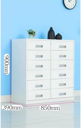 File Cabinet Household Multifunctional Storage Cabinet 6 Layers of Large-Capacity Drawer Metal Data File Organizer Storage Cabinets,Bruin in Saudi Arabia