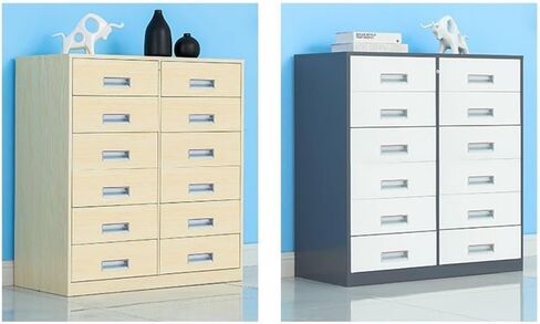 File Cabinet Household Multifunctional Storage Cabinet 6 Layers of Large-Capacity Drawer Metal Data File Organizer Storage Cabinets,Bruin in Saudi Arabia