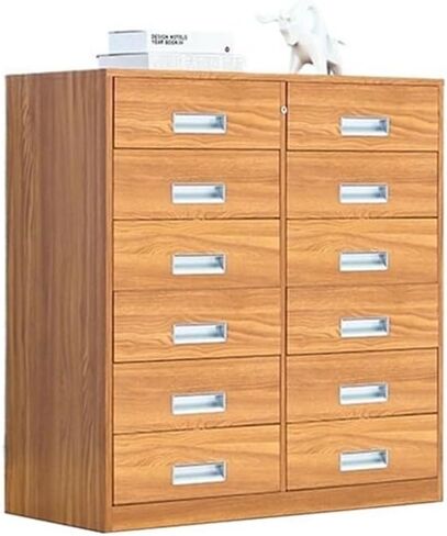 File Cabinet Household Multifunctional Storage Cabinet 6 Layers of Large-Capacity Drawer Metal Data File Organizer Storage Cabinets,Bruin in Saudi Arabia