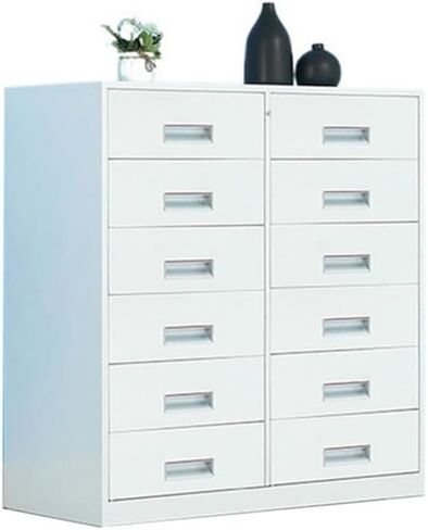 File Cabinet Household Multifunctional Storage Cabinet 6 Layers of Large-Capacity Drawer Metal Data File Organizer Storage Cabinets,Bruin in Saudi Arabia