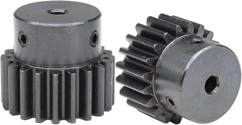 Spur Gear 1.5M-20T SC45#Carbon Steel Bore Size 5/6/6.35/8/10/12/14/15mm 1Pcs(6.35 mm) in Kuwait