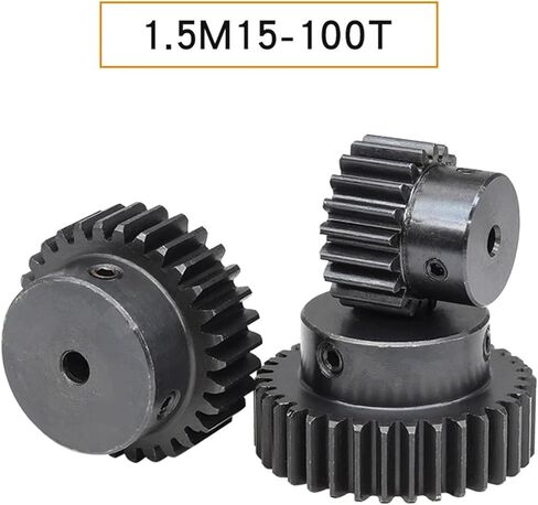 Spur Gear 1.5M-20T SC45#Carbon Steel Bore Size 5/6/6.35/8/10/12/14/15mm 1Pcs(6.35 mm) in Kuwait
