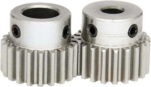 Spur Gear 1M-19T/20T Bore Size 6/8/10mm 304 Stainless Steel Teeth Thickness 10 1Pcs(1M20T (Bore 10 mm)) in Saudi Arabia