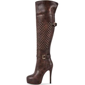 Only maker Women's Over the Knee Thigh High Boots-Platform Stilettos High Heel Boot in Kuwait