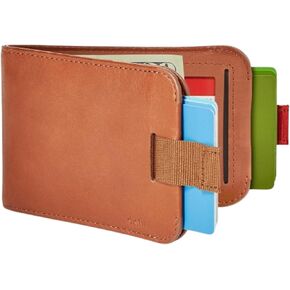 محفظة Distil Union Wally Bifold 5.0 RFID مع نافذة لبطاقة الهوية - محفظة رفيعة ثنائية الطي للرجال مع مشبك نقود، جلد فاخر - حامل بطاقات RFID بسيط - يحمل 14 بطاقة و30 فاتورة - بني in Kuwait